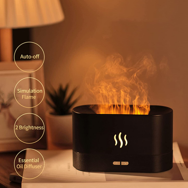 Scented Portable Aromatherapy Diffuser Flame Humidifier